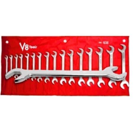 212 Main V-8 Tools Angle Wrench Combination Set - 16 Pieces